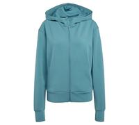 adidas Women's Veste à Capuche entièrement zippée Designed 4 Training, Preloved Teal, XS