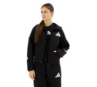 adidas Women's Veste à capuche entièrement zippée Z.N.E., Black/White, M