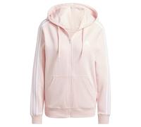 adidas Women's Veste à Capuche Zip intégral Standard French Terry 3 Bandes Essentials