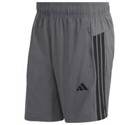 adidas - Workout Essentials Base 3 Stripes Woven Short - Short - XL - Length: 7'' - grey five / black
