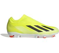 adidas Mixte X Crazyfast League Laceless Firm Ground Boots Chaussures de Football, Solar Yellow/Core Black/Cloud White, 44 2/3 EU