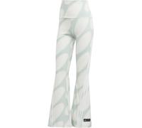 Adidas X Marimekko Future Icons Flared Leggings Womens ClWh/Grn/DGrn 6 (XXS) Female