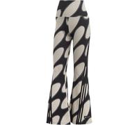 Adidas X Marimekko Future Icons Flared Leggings Womens L Brwn/Bk/Gry 6 (XXS) Female