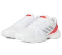 adidas X Stella McCartney Court Chaussures de tennis pour femme, Blanc argenté métallisé rouge Lucid, 41 1/3 EU