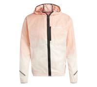 Veste à capuche adidas Terrex Xperior Light Windweave rose blanc - L