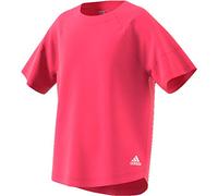 adidas Yg TR Flock Tee T-Shirt Mixte Enfant, Blanc (ROSREA/Blanc), 128