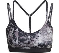 Adidas Yoga Essentials Studio Light-Support Allover Print Low Impact Sports Bra Womens Noir M A-C Female