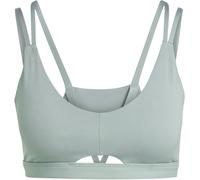 Adidas Yoga Studio Luxe Low Impact Sports Bra Womens Argent Vert 2XS (C) Female