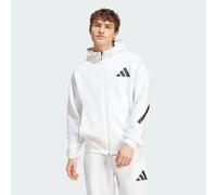 Adidas Z.n.e. Full-zip Hooded Track Homme - Manteaux blousons, Blanc - Taille L - Poly Mesh White L