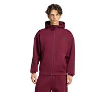 Adidas Z.n.e. Full Zip Track Top Homme - Vestes Zippees, Rouge - Taille S - Poly Mesh Red S