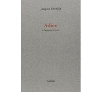 Adieu: À Emmanuel Lévinas