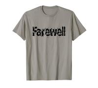Adieu Au Revoir Prends Soin de toi Conception du Texte T-Shirt