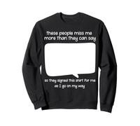 Adieu collègue ami sortant drôle collègue quittant Sweatshirt