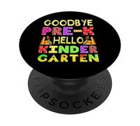 Adieu la Remise des diplômes préscolaires Bonjour Kindergarten Prek Grad PopSockets PopGrip Adhésif