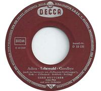 Adieu,Lebewohl,Goodbye/Deine roten Lippen(7" Vinyl Single)(1960)(Decca D 19 131)