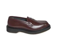 Adieu Paris - Mocassins en Cuir Bordeaux - Femme - Chaussures - Rouge - Taille: 40 1/2 EU