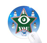 adieu regard regard bonhomme de neige, tapis de souris série star mat