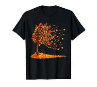 Adieu Summer Hello | Automne Feuilles d'arbre d'automne T-Shirt Graphique avec Valeur
