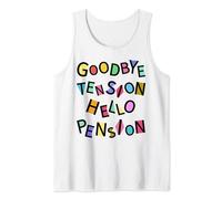 Adieu Tension Hello Pension Funny Retraite Retraite 2024 Débardeur