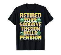 Adieu Tension Retraité 2022 Humour T-Shirt