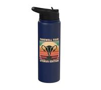 Adieu Tour Uterus Edition Hystérectomie Récupération Rétro Stainless Steel Insulated Water Bottle