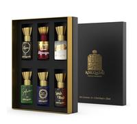 AdilQadri Ensemble Cadeau de Luxe Unisexe : Parfum Attar en Roll-On sans Alcool, Fragrance Exquise et Durable (0,2 oz Chacun)