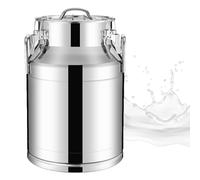 Adima 304 Acier Inoxydable Hermétique Pot À Lait pot à lait avec couvercle scellé Seau À Lait Robuste en Acier Inoxydable pour Stocker des Liquides Et des Solides,76L