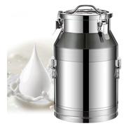 Adima 304 Acier Inoxydable Hermétique Pot À Lait Pot à lait avec grande capacité Avec couvercle scellé et poignée unique Carafe de transport pour liquide,48L