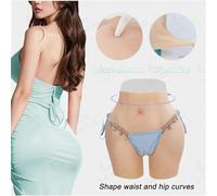 Adima Crossdresser Culotte en Silicone Big Buttock Shaper Push Up Enhancer Short Cacher Gaff Boxer Slips pour Cosplay,Marron,Basic