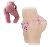 Adima Crossdresser Silicone Faux Vagin Culotte Cacher Gaff Boxer Slips Butt Shaper Control Shorts pour vêtements transgenres,Marron,Basic
