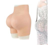 Adima Culotte De Hanche en Silicone sans Couture Culotte De Levage De Fesses avec Vagin Réaliste Cachée Gaffe pour Travesti,Brown(Upgrades)