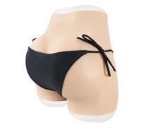 Adima Culotte de vagin en Silicone Faux Cul réaliste rembourré Shaper Control Shorts Cacher Gaff Boxer Slips pour transgenre,Bronze,Upgrade
