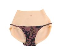 Adima Culotte de vagin en Silicone réaliste Faux Cul Body Shaper sous-vêtements Cachant Gaff Briefs pour Drag Queen transgenre,Bronze,Basic