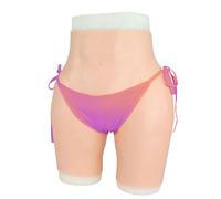 Adima Culotte en Silicone avec Fausse vulve et Faux fessier, possibilité d'uriner et d'insérer, Rembourrage des Hanches, Lingerie Gainante et améliorante pour Cosplay,Color1,Basic