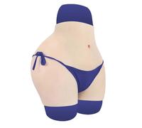Adima Culotte en Silicone Grande Taille pour Fesses, Boxer Hipster rembourré, Short avec Fausse vulve et rehausseur de Fesses, Culotte pour Cosplay et Personnes transgenres,Color1,Upgrade