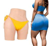 Adima Culotte en Silicone pour travesti, rehausseur de Fesses, modelant Les Hanches, Shorty Gainant pour Cacher la Lingerie, Boxer pour Personne transgenre,Marron,Basic