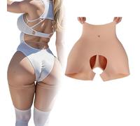 Adima Culotte en Silicone pour travesti, Short Gainant avec relevé des Fesses, Entrejambe Ouvert, Rembourrage des Hanches, Culotte Push-up pour Cosplay,Color2,hip0.8