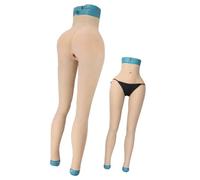 Adima Culotte en Silicone réaliste avec Entrejambe en Longueur Cheville, enhanceur de Hanches, sous-vêtements modelant Les Fesses, Pantalon de contrôle pour Drag Queen,Brown Color,Basic