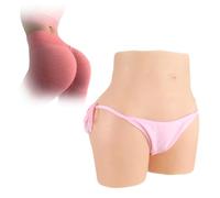 Adima Culotte en Silicone Réaliste Fausse Culotte Vaginale sous-Vêtements D'Amélioration De La Hanche pour Travestis Transgenre,White(Upgrades)
