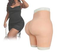 Adima Culotte en Silicone Réaliste Travestissement Hanche Hancer Pantalon Faux Vagin Culotte pour Transgenre,Wheat(Upgrades),One Size