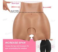 Adima Culotte en Silicone rembourrée pour Les Fesses, Panty Push-up, amplificateur de Hanches, Lingerie Cross-Dressing pour Cosplay,Color3,T1.2