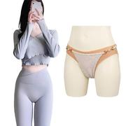 Adima Culotte en Silicone transgenre Fausse Chatte Peut Faire Pipi et inséré Triangle Short sous-vêtements de contrôle des Fesses pour travesti,Marron,Upgrade