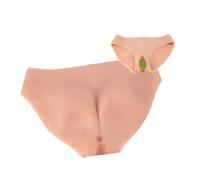 Adima Culotte en Silicone vagin réaliste Peut Faire Pipi et inséré Triangle Short Cul modeleur de contrôle des Fesses pour transgenre,Marron,Basic