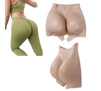 Adima Culotte réaliste en Silicone à Ouverture à l'entrejambe avec rehausseur de Hanches, Rembourrage et Effet Push-up pour Femmes et Drag Queens,Color3,One Size