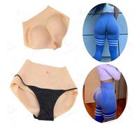 Adima Culotte Slim Butt en Silicone À Haute Élasticité Hip Enhancer Shaper Triangle Shorts Cacher Gaff sous-vêtements pour Cosplay,Marron,Basic