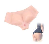 Adima Culotte Triangulaire en Silicone Haute Élasticité Culotte Moulante pour Les Hanches Peut Espionner Et Insérer pour Le Travestissement,Fair Color,Upgrade