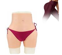 Adima Culottes en Silicone avec Faux Vagin, Culottes Réalistes pour Améliorer Les Fesses, Gainantes, pour Crossdresseurs Et Personnes Transgender,White(Upgrades)