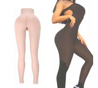 Adima Culottes en Silicone, Pantalons vaginaux artificiels à Chevilles, contrôle des Fesses, rehausseur de Hanches, Pantalon Plug-in pour travesti,Color3,Basic