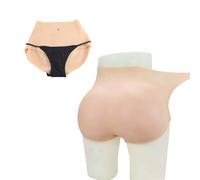 Adima Culottes en Silicone pour Hommes, rehausseur de Hanches, sous-vêtements pour travestissement, rehausse-Fesses, caleçon Boxeur cachant, pour Cosplay,Bronze,Basic