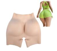 Adima Culottes en Silicone pour travestis, rehausseur de Hanches, Pantalon modelant avec Ouverture à l'entrejambe, Short pour Gros fessier pour Femmes et Personnes transgenres,Color1,One Size